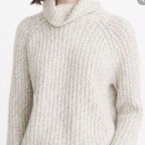 Abercrombie Grey Turtleneck Cable-knit Sweater